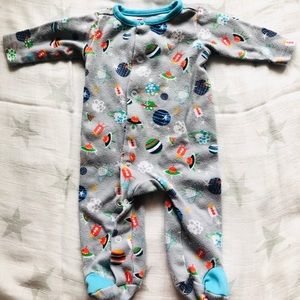Zutano newborn space kiddet footie pajama